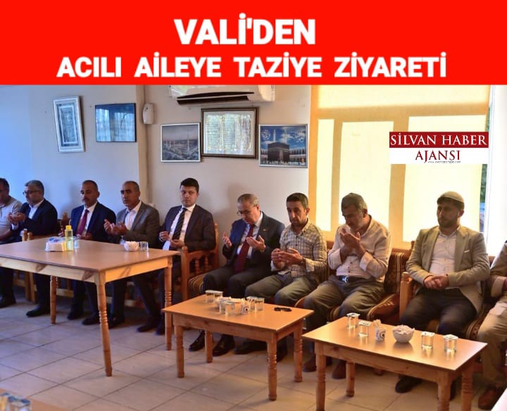 DİYARBAKIR VALİSİ YETİŞGİN AİLESİNE TAZİYE ZİYARETİNDE BULUNDU