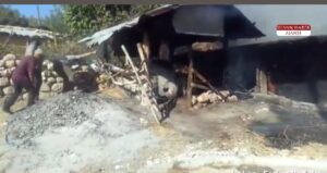 Silvan’da Saman Deposu Yandı