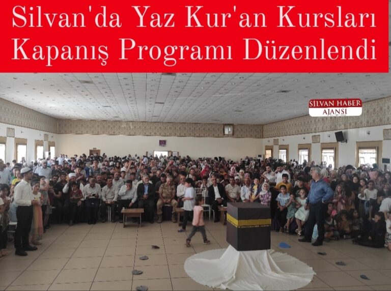 Silvan’da Yaz Kur’an Kursları Kapanış Programı Düzenlendi