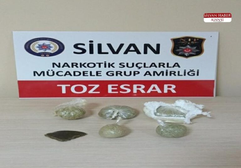 Silvan’da Uyuşturucu Operasyonu