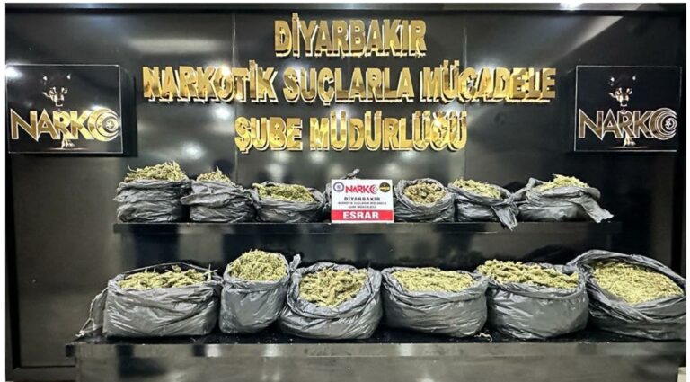 Silvan’da 52 Kilogram Esrar Ele Geçirildi